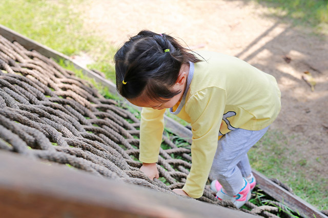 girl overcoming obstacle